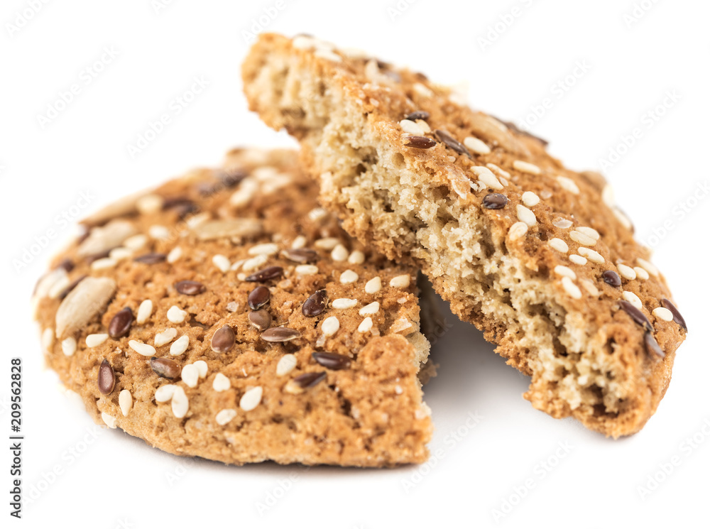 Oatmeal cookies close-up Oatmeal cookies close-up
