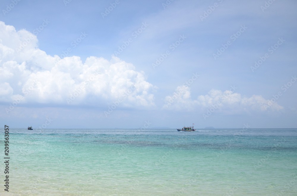 Beautiful white Beach of Boracay.
