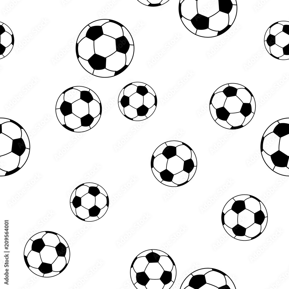 seamless pattern football on white background for kids fashion, vector illustration seamless pattern football on white background for kids fashion, vector illustration