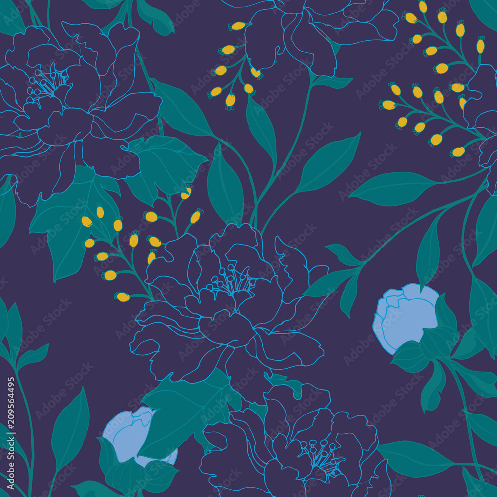 Abstract elegance pattern with floral background. Abstract elegance pattern with floral background.