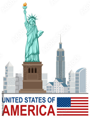 A Set of USA Landmark
