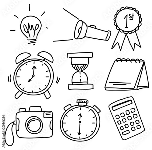 doodles of various objects