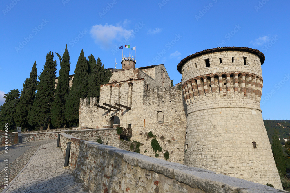 castle of Brescia, historic landmark in Italy
