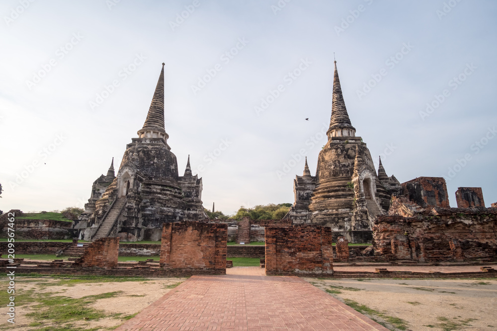 Wat Phra Sri Sanphet, the holiest temple on the site of the old Royal Palace in Thailand's ancient capital of Ayutthaya Wat Phra Sri Sanphet, the holiest temple on the site of the old Royal Palace in Thailand's ancient capital of Ayutthaya