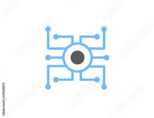 Electronic chip connection diagram 