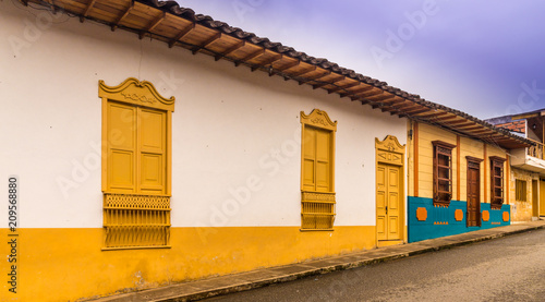 the colorful picturesque town of Jardin in Colombia