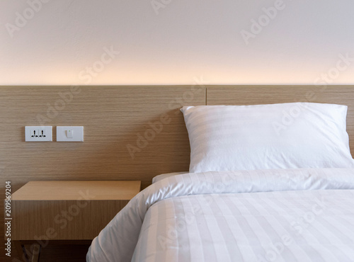 Modern bedroom design, Double bed photo