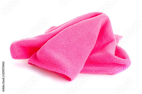 Microfibre cloth clean on white background isolation