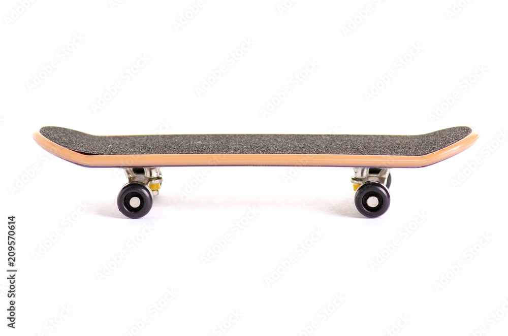 Skateboard toy sport on a white background isolation Skateboard toy sport on a white background isolation
