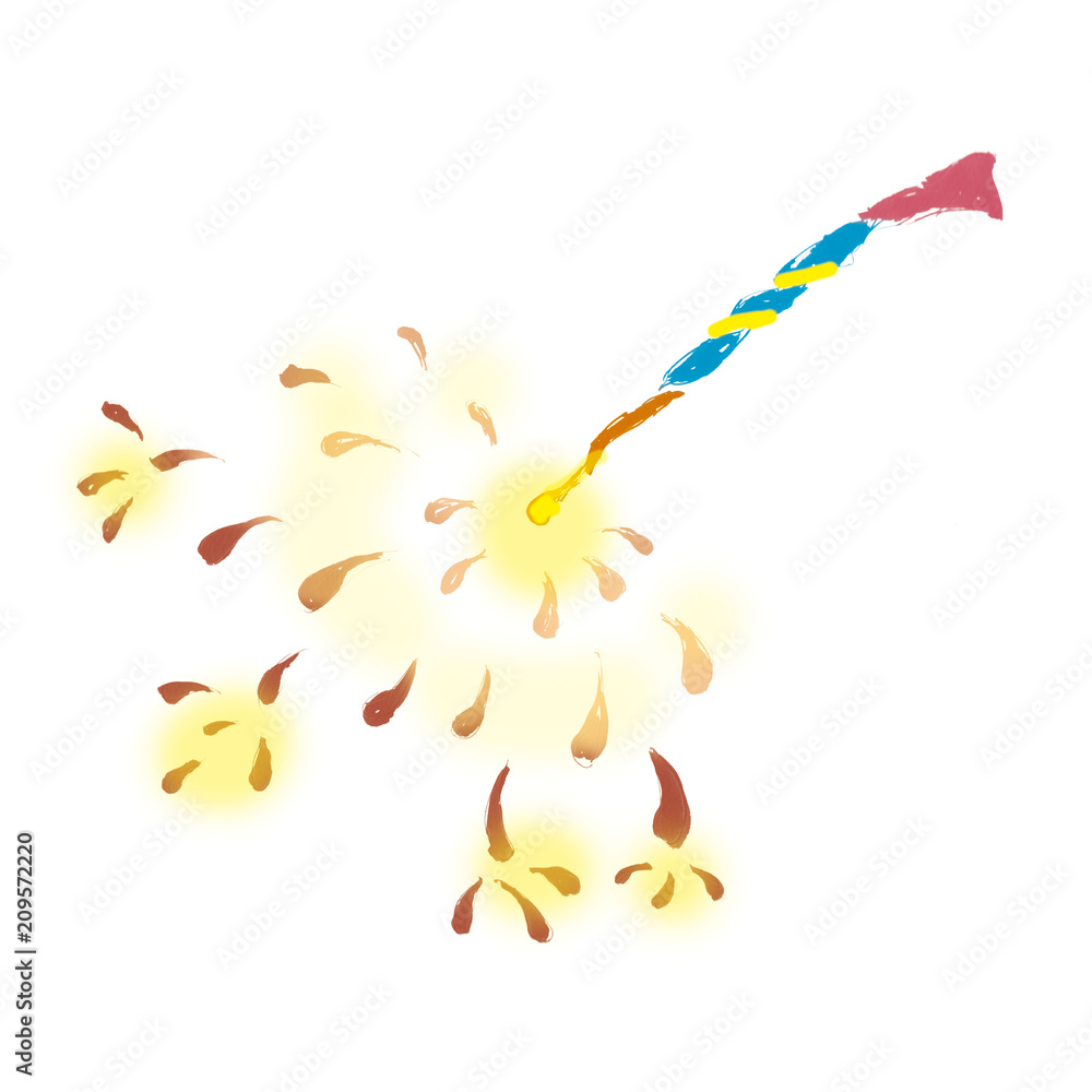 線香花火 Stock イラスト Adobe Stock
