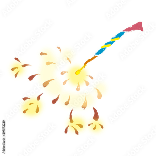 線香花火 Stock イラスト Adobe Stock