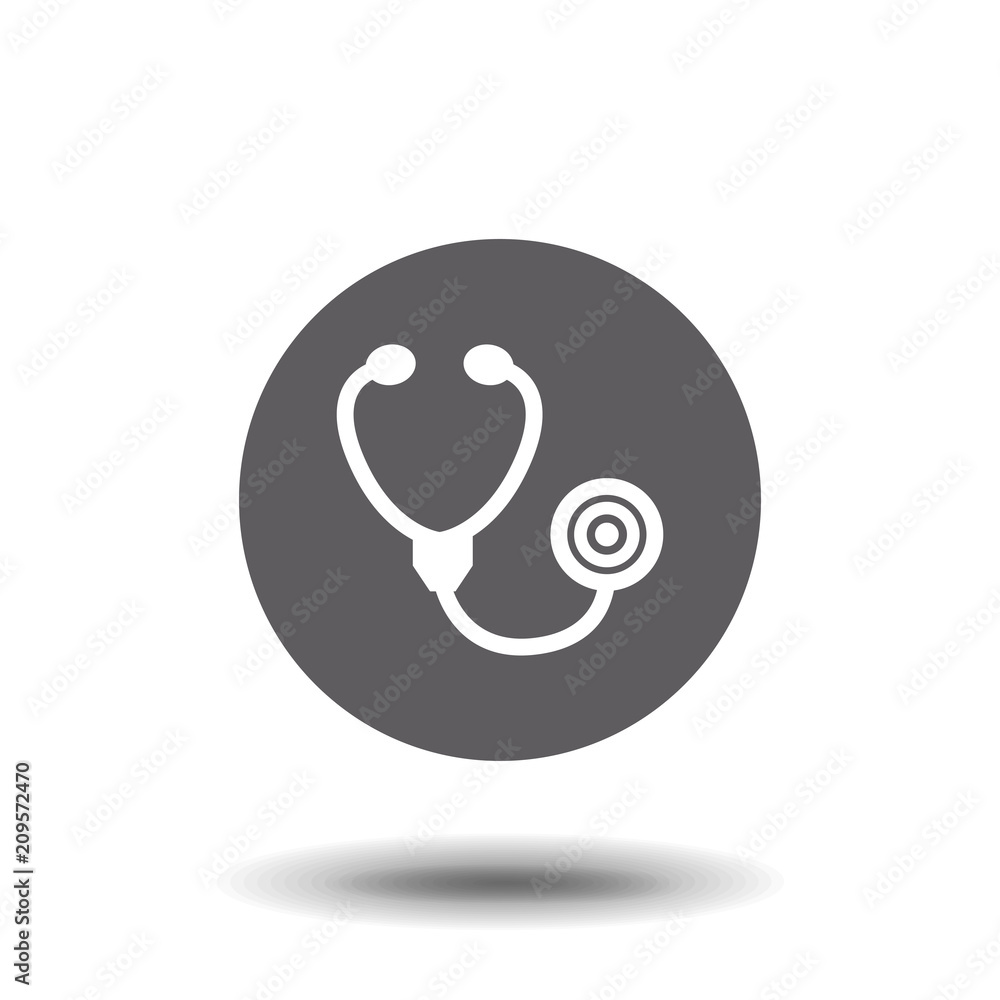 Stethoscope Icon - Medical & Health Care Symbol Glyph Vector illustration Stethoscope Icon - Medical & Health Care Symbol Glyph Vector illustration