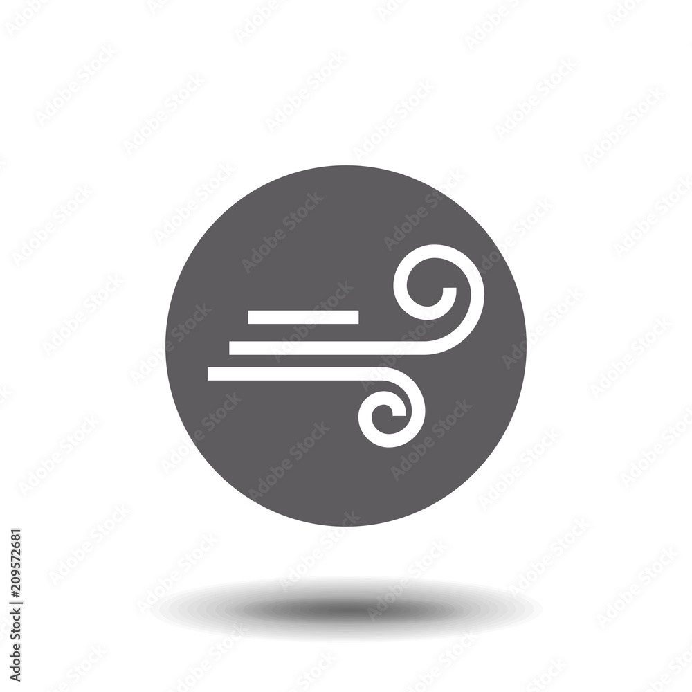 Wind icon symbol. Premium quality isolated weather wind icon element in trendy style. Wind icon symbol. Premium quality isolated weather wind icon element in trendy style.