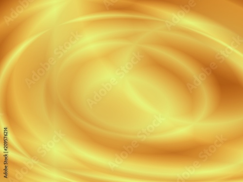 Golden oval abstract fantasy gate illustration background
