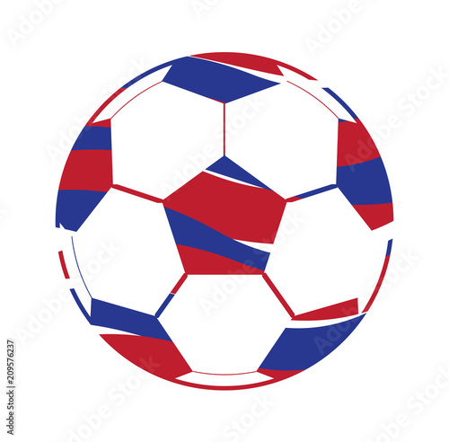 a Colorful football world cup isolated Set On White Background Illustration