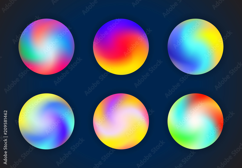 Circle shaped gradients