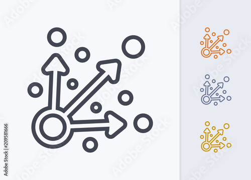 Specific Targets - Pastel Stroke Icons . A professional, pixel-aligned icon .