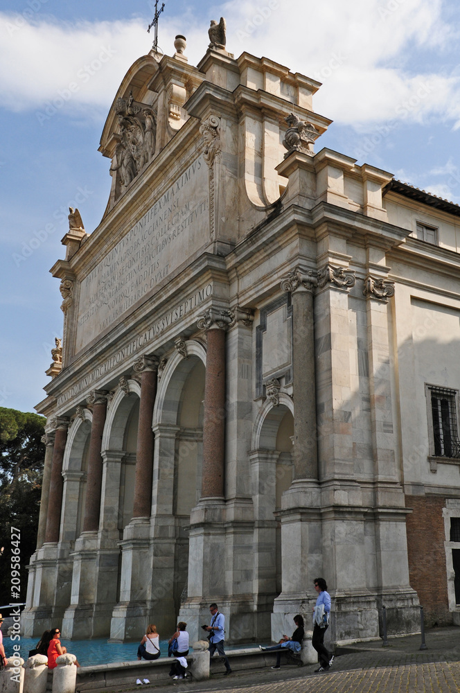 Obraz premium Roma, la Fontana dell'Acqua Paola al Gianicolo