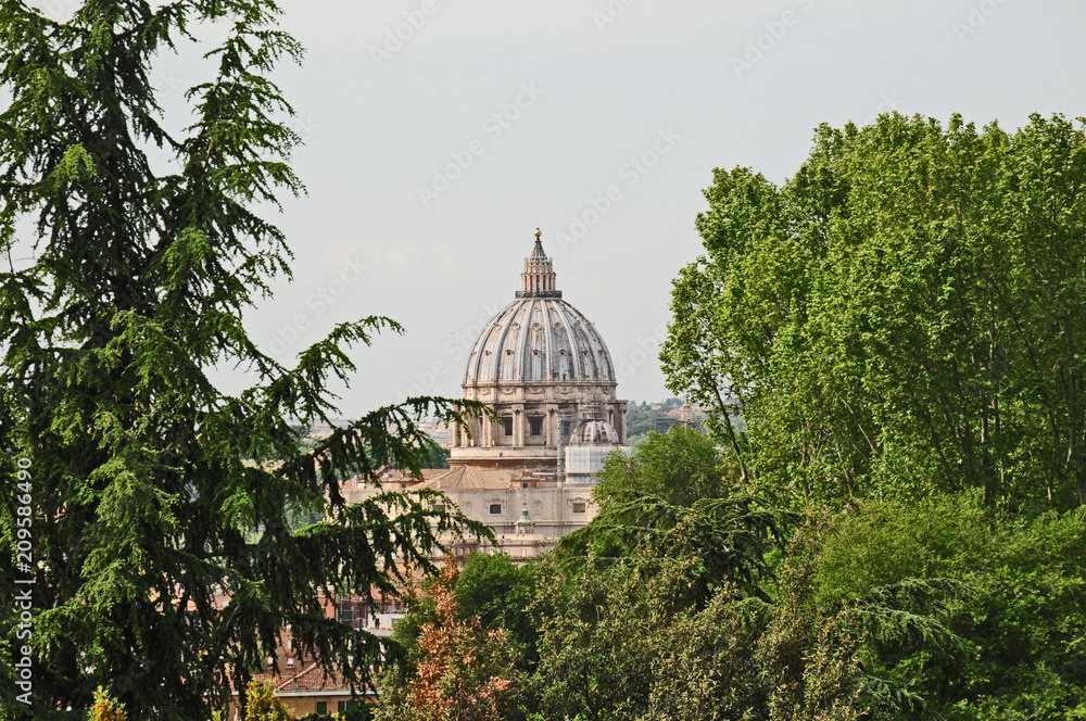 Roma, la Cupola di San Pietro dal Gianicolo