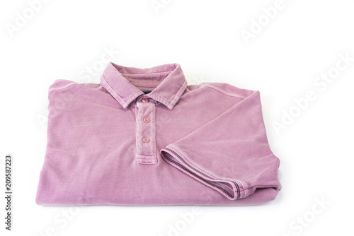Isolated polo shirt on the white background