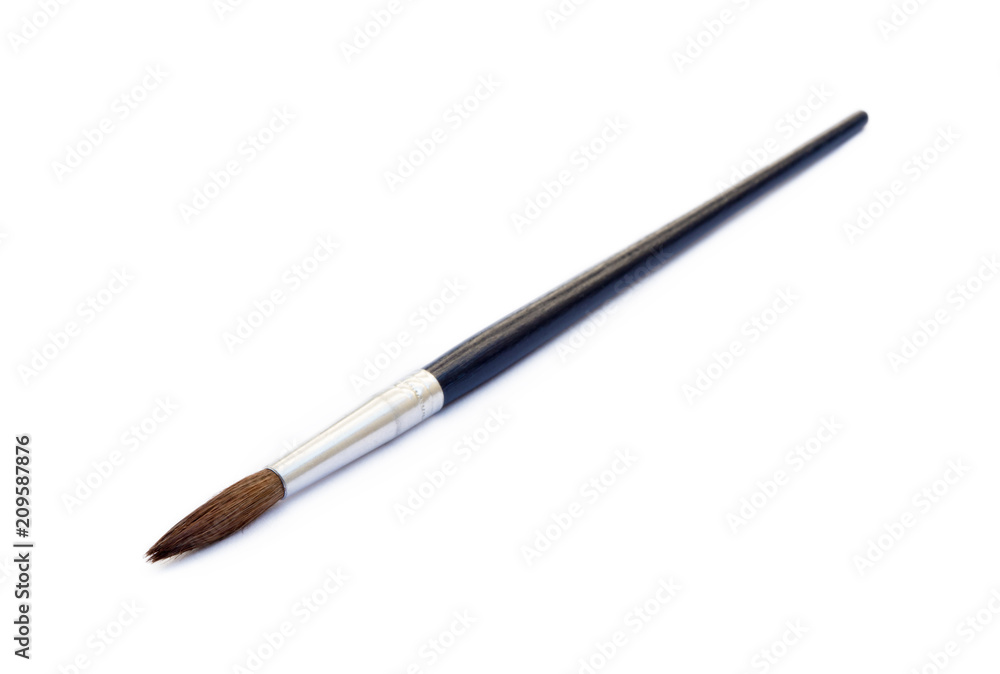 Set of paint brushes isolated on a white background Set of paint brushes isolated on a white background