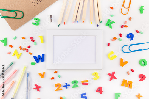 Back to school concept with office supplies