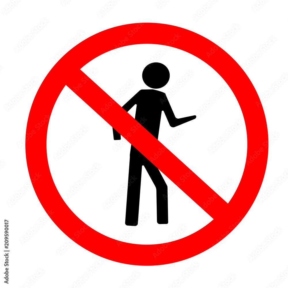 entrance is forbidden sing vector entrance is forbidden sing vector