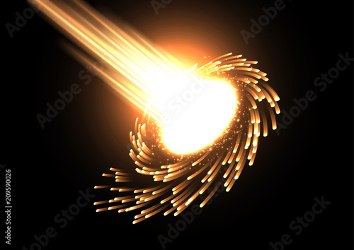 Dark neon hot galaxy