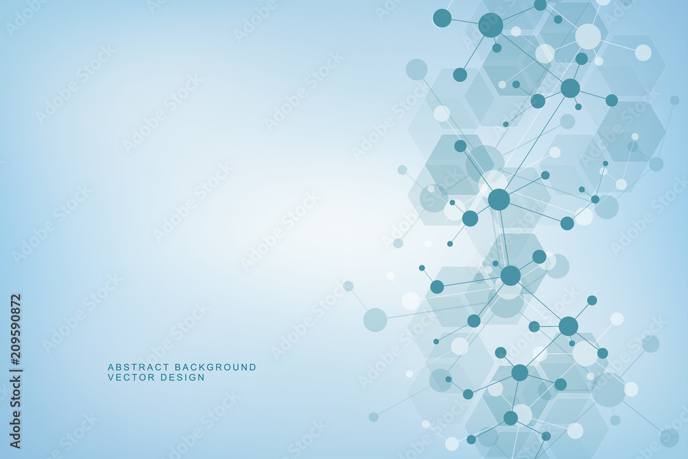 Abstract vector background with connected lines and dots. Molecular structure or molecule DNA. Abstract vector background with connected lines and dots. Molecular structure or molecule DNA.