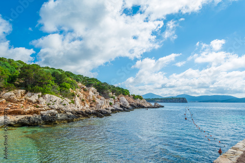 View of Dragunara cove in Sardinia