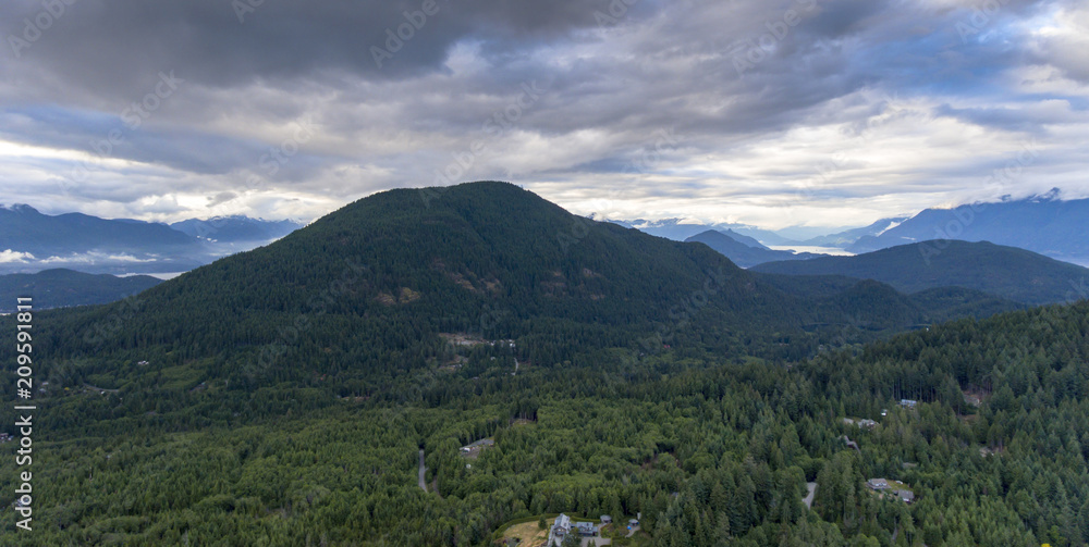 Landscape scenics of the beautiful Bowen Island BC Canada in the Pacific North West