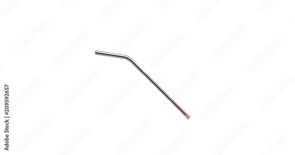 refusal of disposable plastic drinking straws in favor of reusable metallic drinking straw isolated on white background, stock video motion graphic animation in 4k resolution refusal of disposable plastic drinking straws in favor of reusable metallic drinking straw isolated on white background, stock video motion graphic animation in 4k resolution