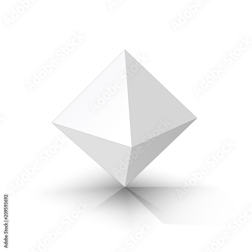 White octahedron photo