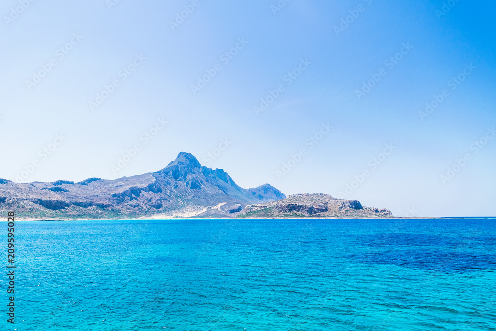 Balos beach in Greece. Sea view and summer landscape. Balos beach in Greece. Sea view and summer landscape.