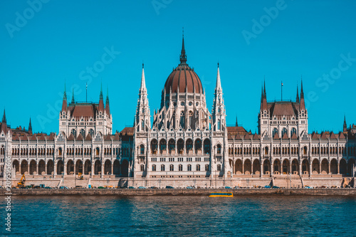 beautiful parliament building on a sunny day with clean sky