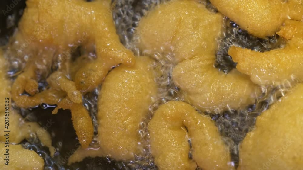 tasty cod frying in a pan - close up tasty cod frying in a pan - close up