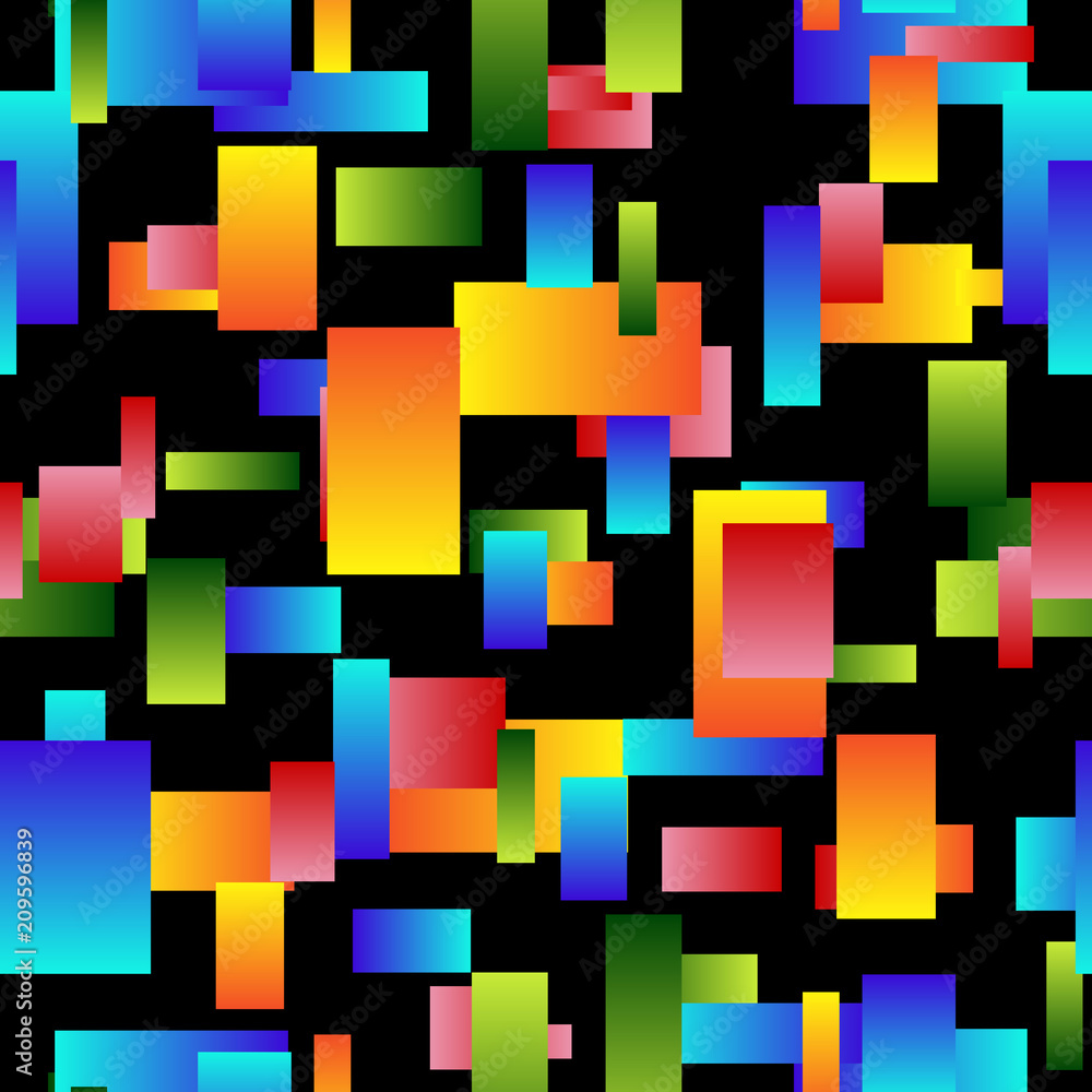 Seamless background of multi colored elements Seamless background of multi colored elements