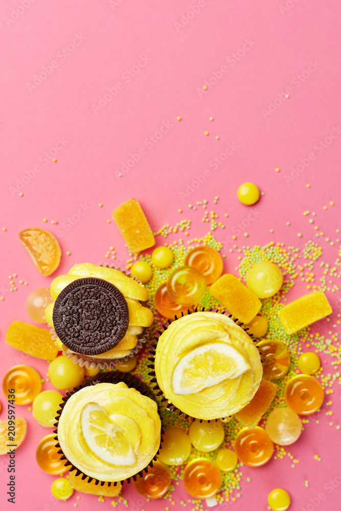 Cupcakes And Candies. Sweets Cupcakes And Candies. Sweets