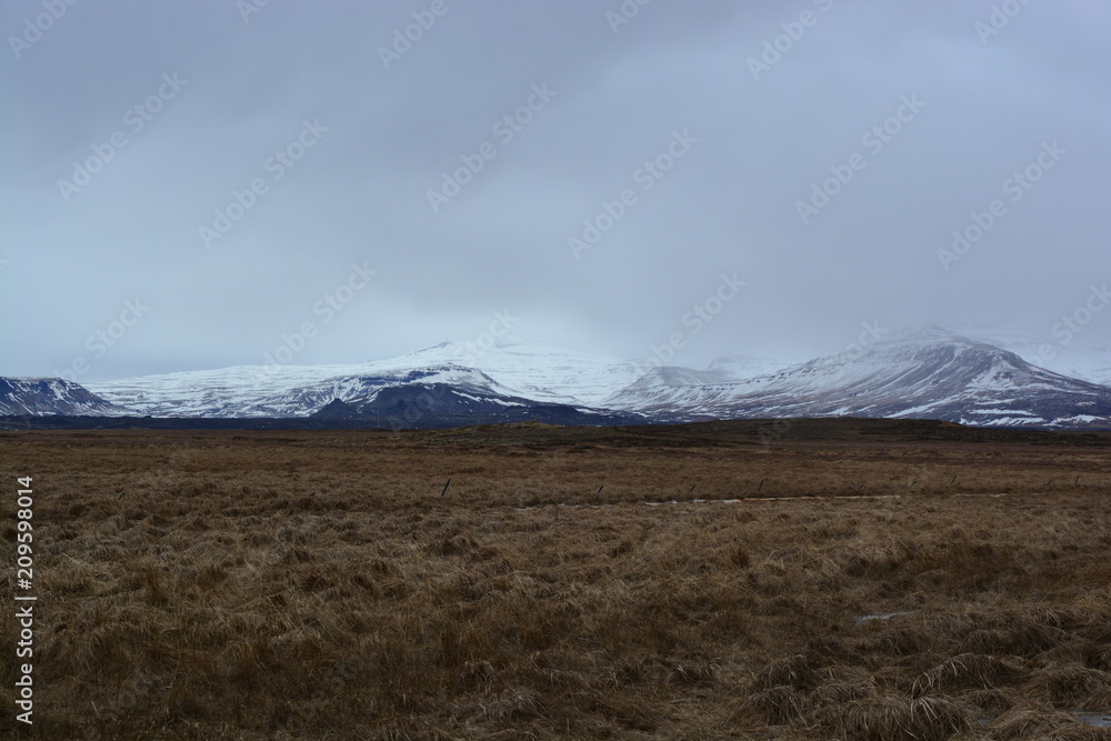 A mountain range in Iceland