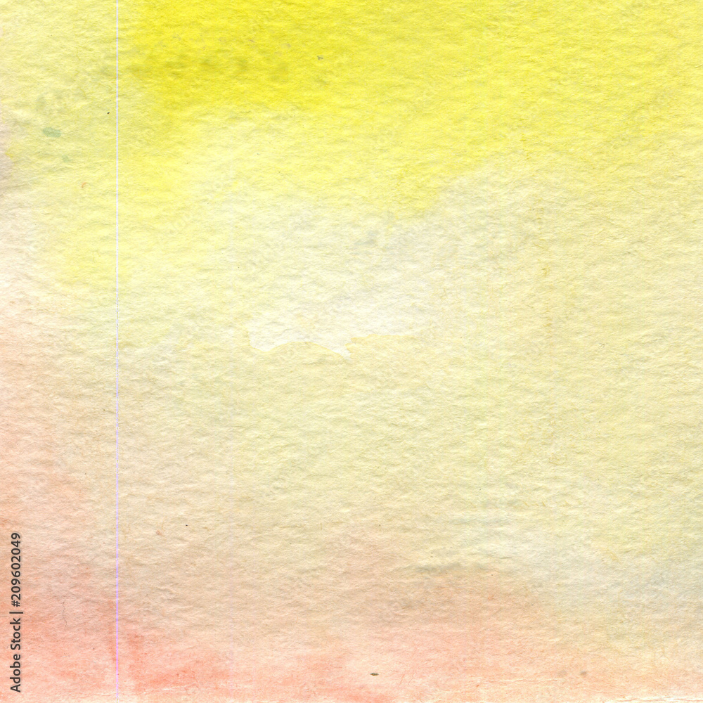 Obraz premium Watercolor illustration, texture. Transition, infusion of color, spreading. Ocher, yellow, pink.