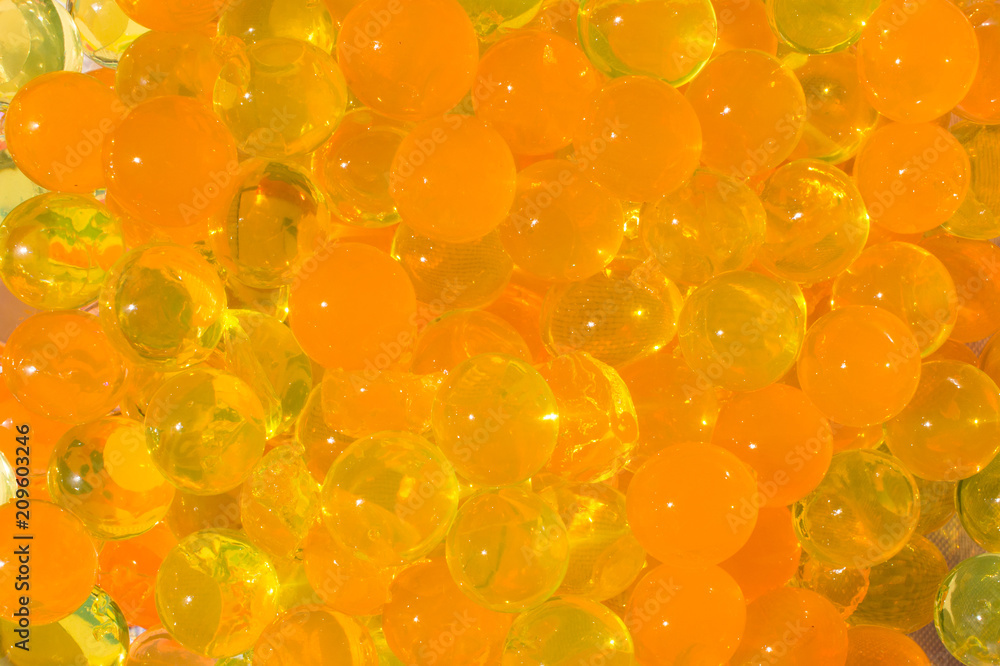 Shiny water gel balls. Abstract background. Shiny water gel balls. Abstract background.