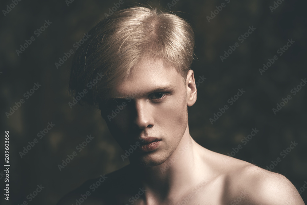 fair-haired handsome man fair-haired handsome man