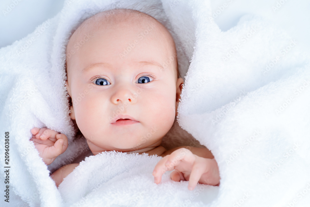 baby in soft towel baby in soft towel