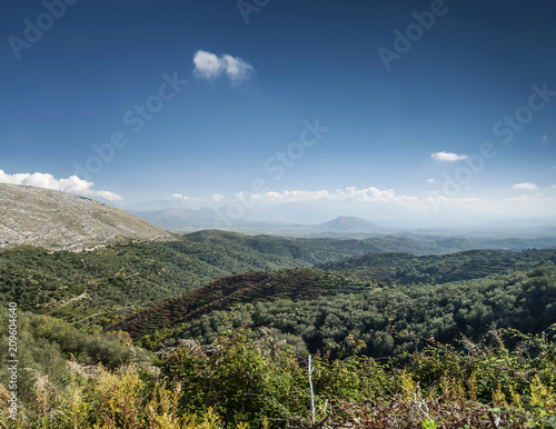 south albania countryside scenic landscape view