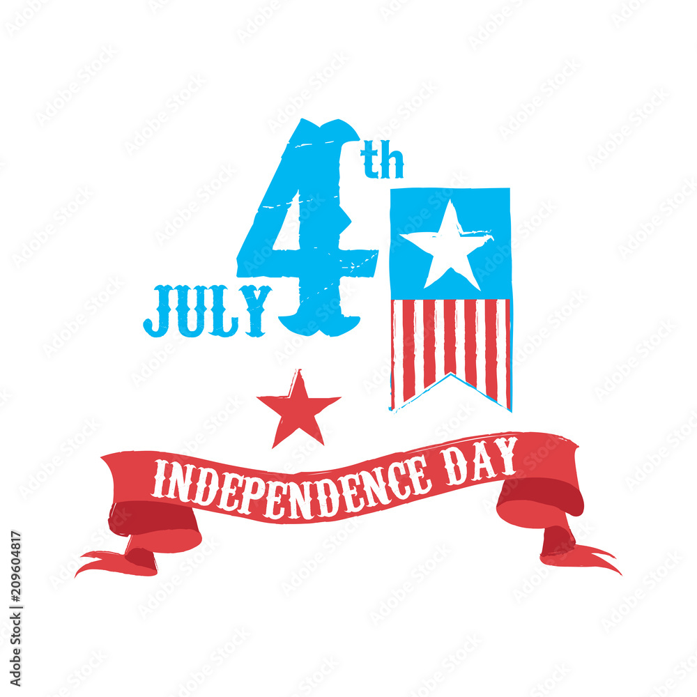 Happy independence day. 4th of July Happy independence day. 4th of July