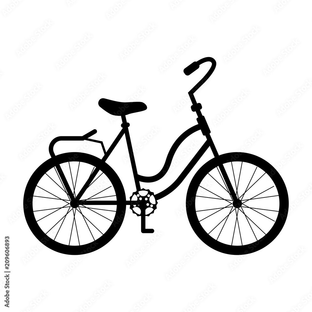 Fototapeta premium Isolated bicycle icon