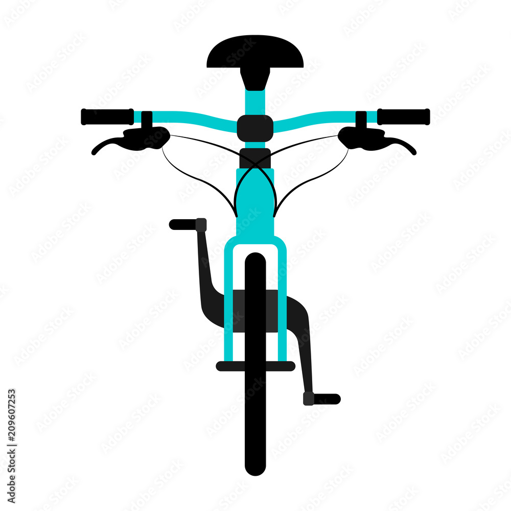 Front view of a bicycle Front view of a bicycle