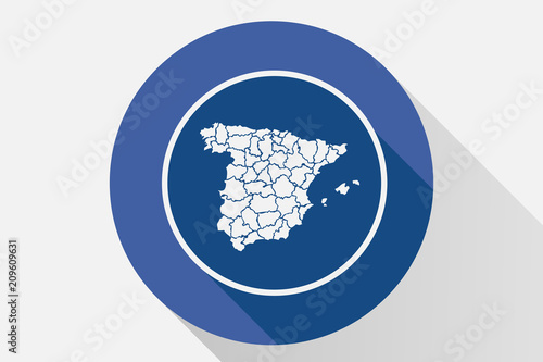 Icono azul de España.