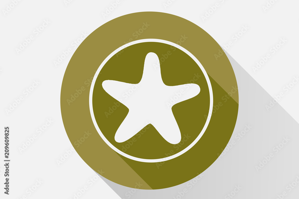 Icono amarillo de una estrella de mar. Icono amarillo de una estrella de mar.