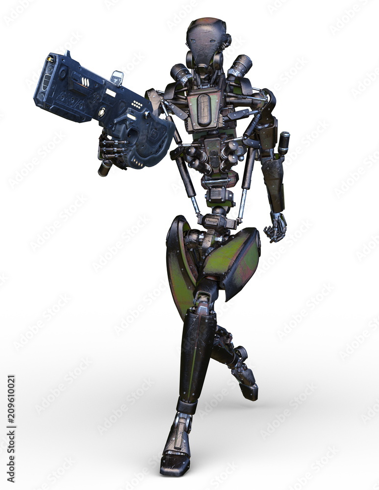 Fototapeta premium 戦闘ロボット